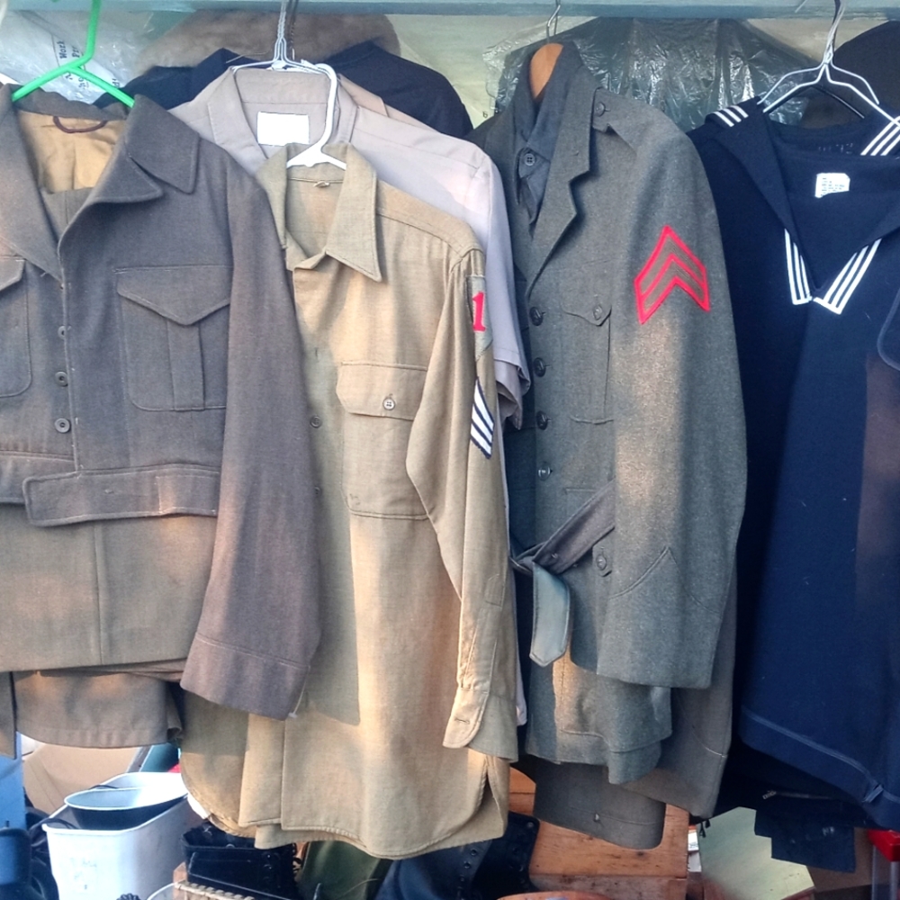 WWII American, British, German & Japanese uniforms